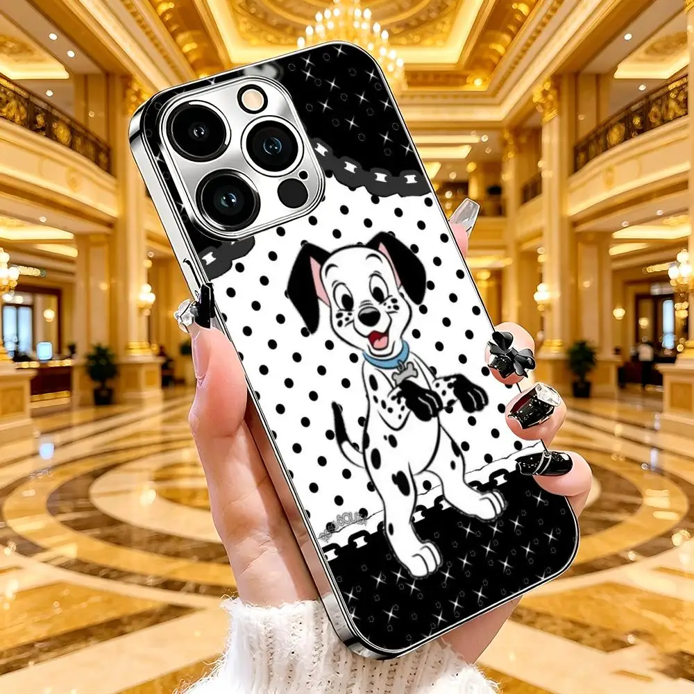 Lulu the Dalmatian Phone Case Silver phone case for Apple iPhone 17, 16, 15, 14, 13, 12, and 11 Pro Max.