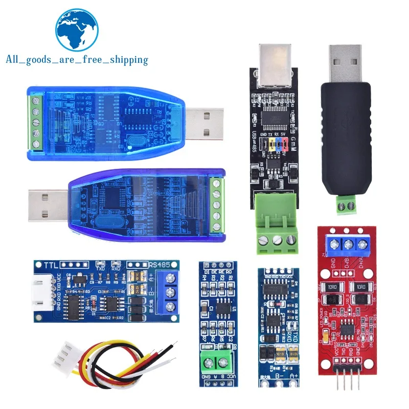 TTL Turn To RS485 Module Hardware Automatic Flow Control Module Serial UART Level Mutual Conversion Power Supply Module 3.3V 5V