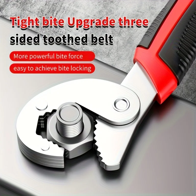 1pc Adjustable Universal Spanner Wrench 6-22mm Multi-Function Quick Grip Wide Opening Hand Repair Tool