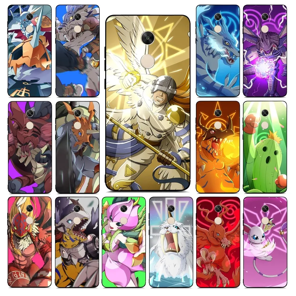 Digital Monster Digimon Phone Case For Redmi Note 4 X 5 A 6 7 8 Pro T 9 Pro 9S 10 Pro 11 Pro 11S 11Epro PocoM3pro