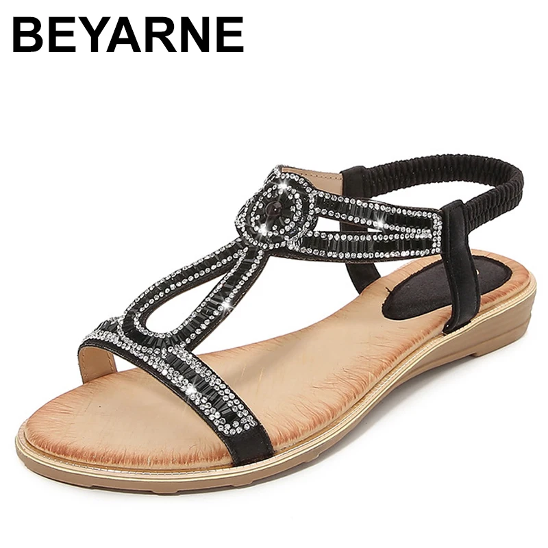 

Туфли на плоской подошве, женская летняя модная удобная универсальная женская обувь с богемным цветком и стразами