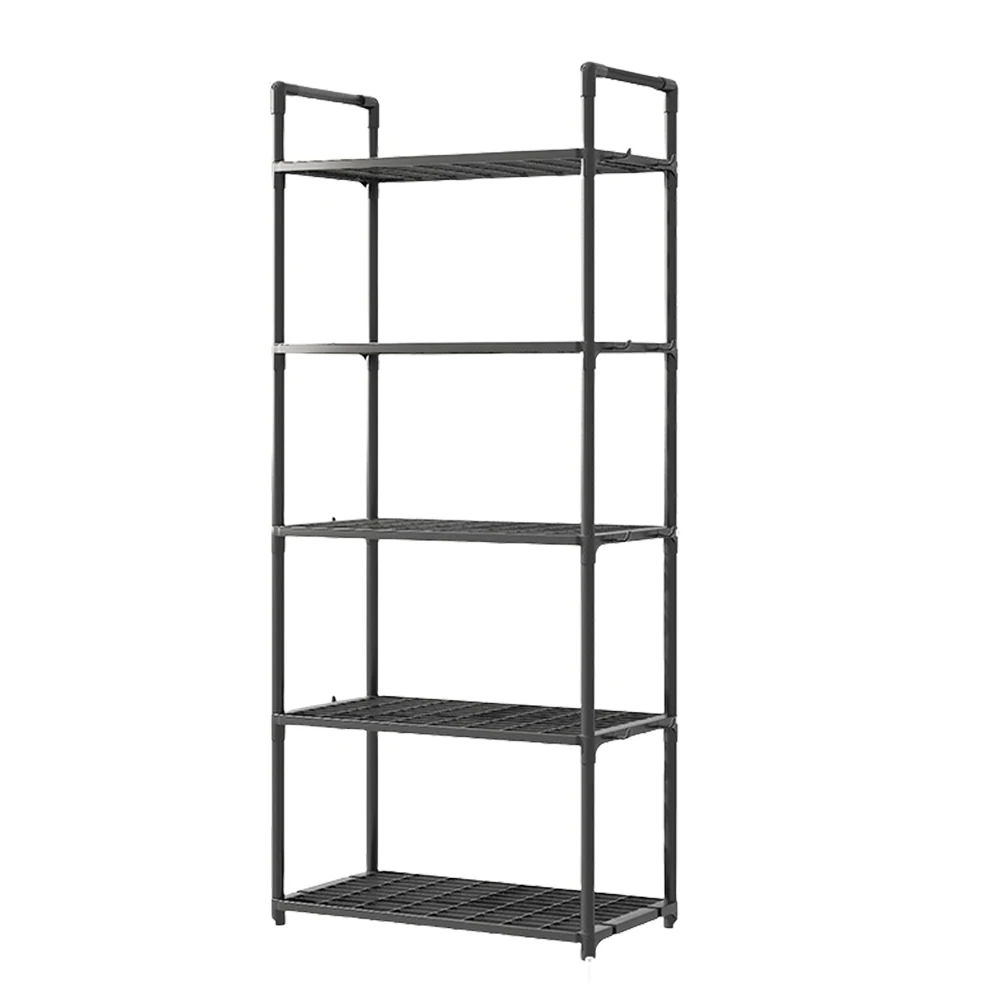 5 Tier Shelving Unit Adjustable Storage Rack 66 Lbs Capacity Standing Shelf for Kitchen Pantry Closet Bathroom Laundry Garage