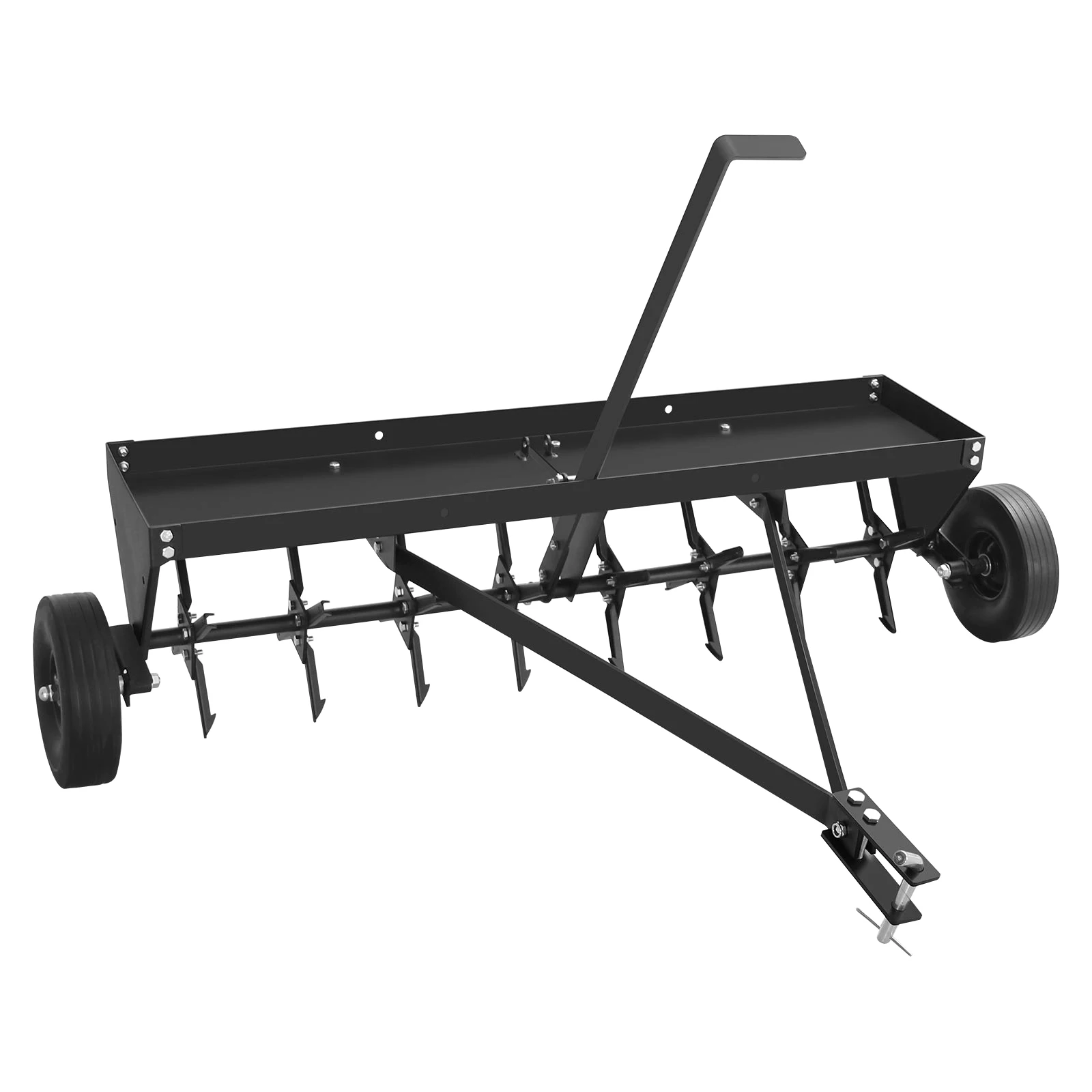 

Аэратор для газона 48 дюймов, буксируемый, с универсальным креплением, с удлиненной тяговой штангой, для трактора, для глубокого проникновения в почву