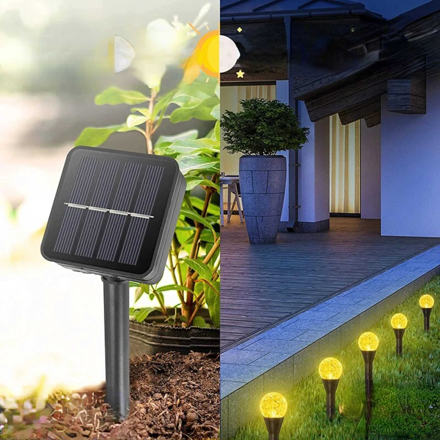 Waterproof Outdoor Solar Festoon Fairy Lights - Ideal for Stunning Garden Decoration, Elegant Garland Street Lamp, and Festive C