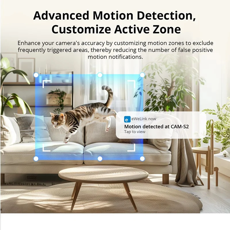 Новинка 2025 года, камера CAM Slim Gen2 Wi-Fi для умного дома, 1080P HD, оповещение о обнаружении движения, ночное видение, работает для Alexa/Google Home