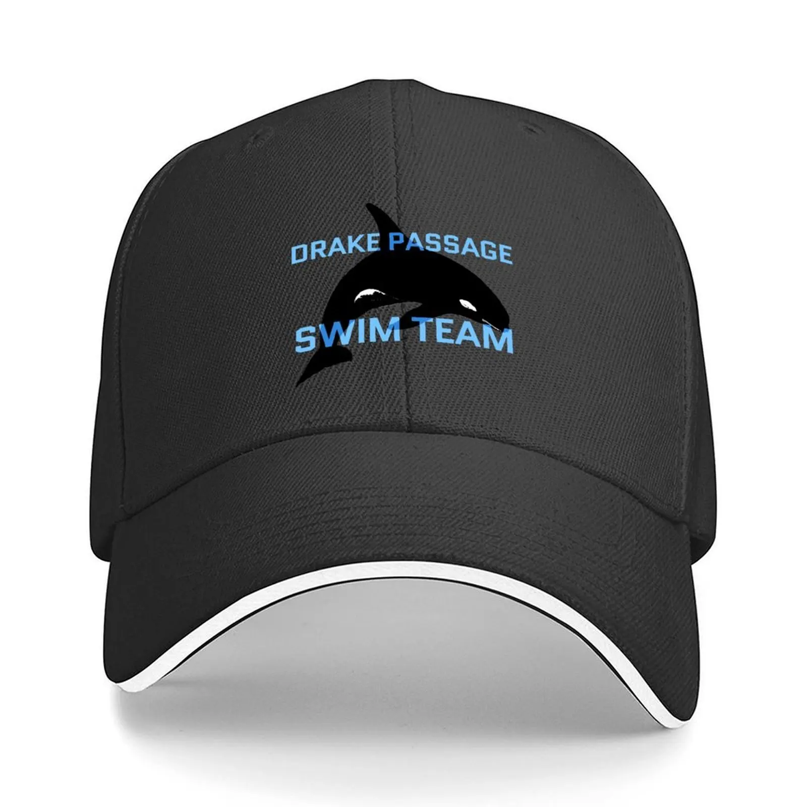 

Drake Passage Swim Team Baseball Cap Mountaineering Beach Hat Baseball Cap black For Man Women's