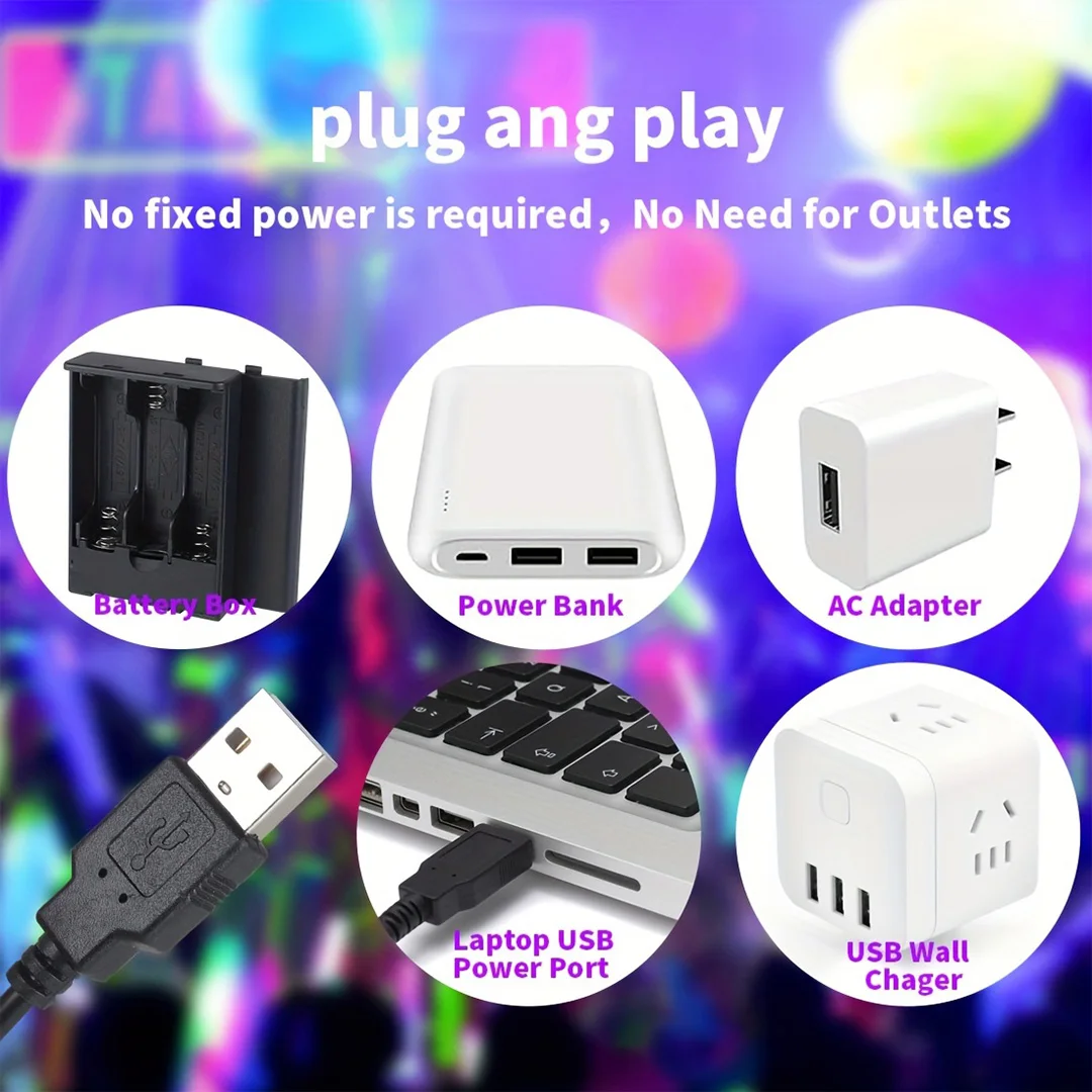 1PC 5V Battery Box LED Strip Light with IR 44-Key Remote Control-Cuttable SMD3535 RGB Light Strip for Bedroom,Living Room, Home