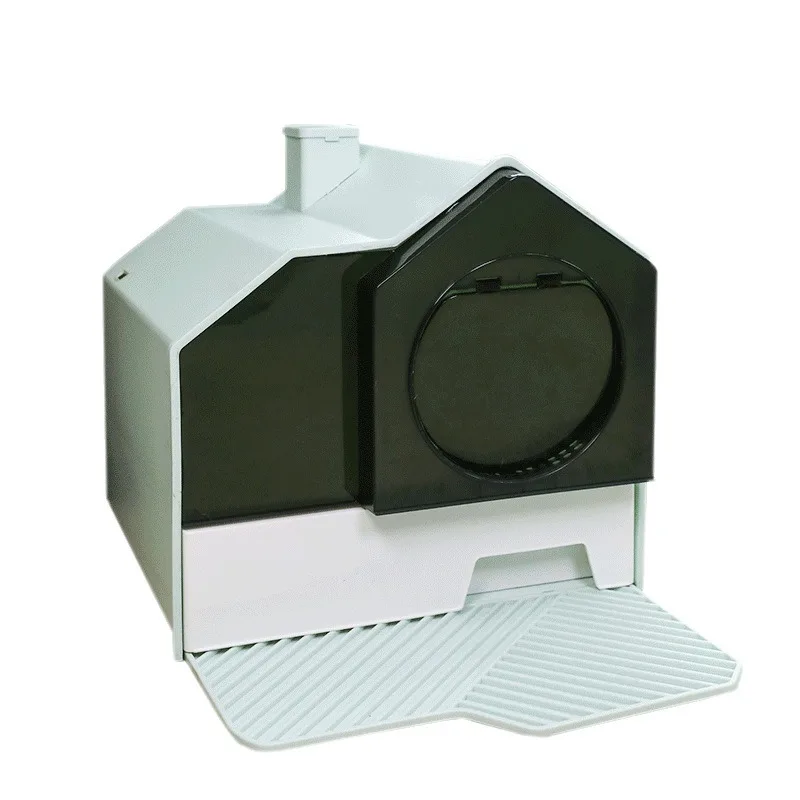 

Cat litter shovel cat litter box cute tail deodorizing chimney fully enclosed drawer toilet supplies deodorant design