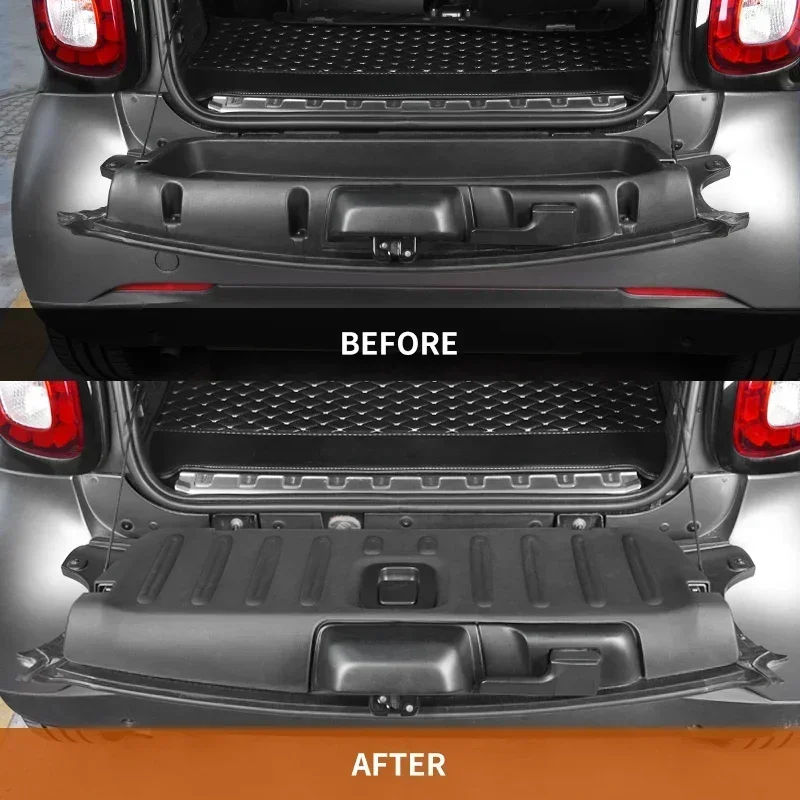 Car Trunk Lid Trunk Cover Multifunctional Storage Waterproof Seat for Back Cargo Area for Smart 453 forTwo 2015-2019