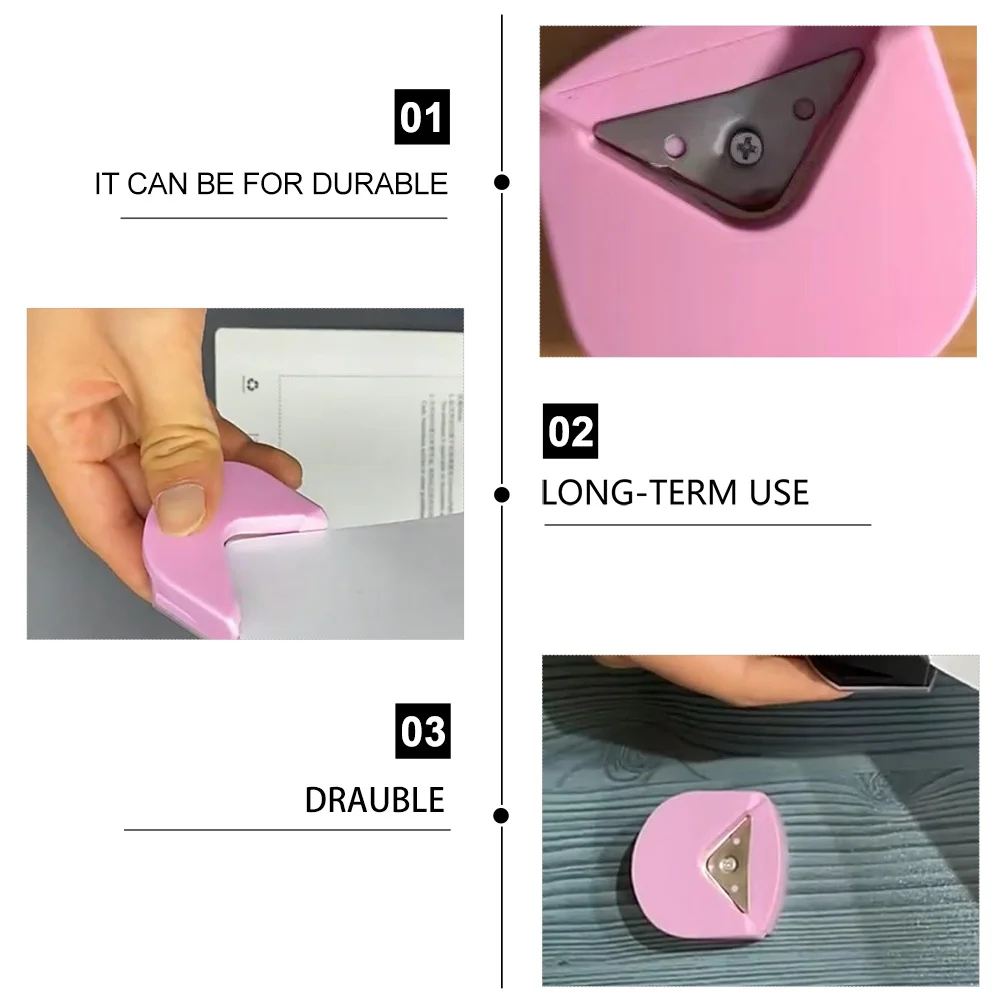 2pcs Corner Rounder Punch Tool For Paper Craft Photo Scrapbook Plastic Picture Trimmer Diy Making Accessories