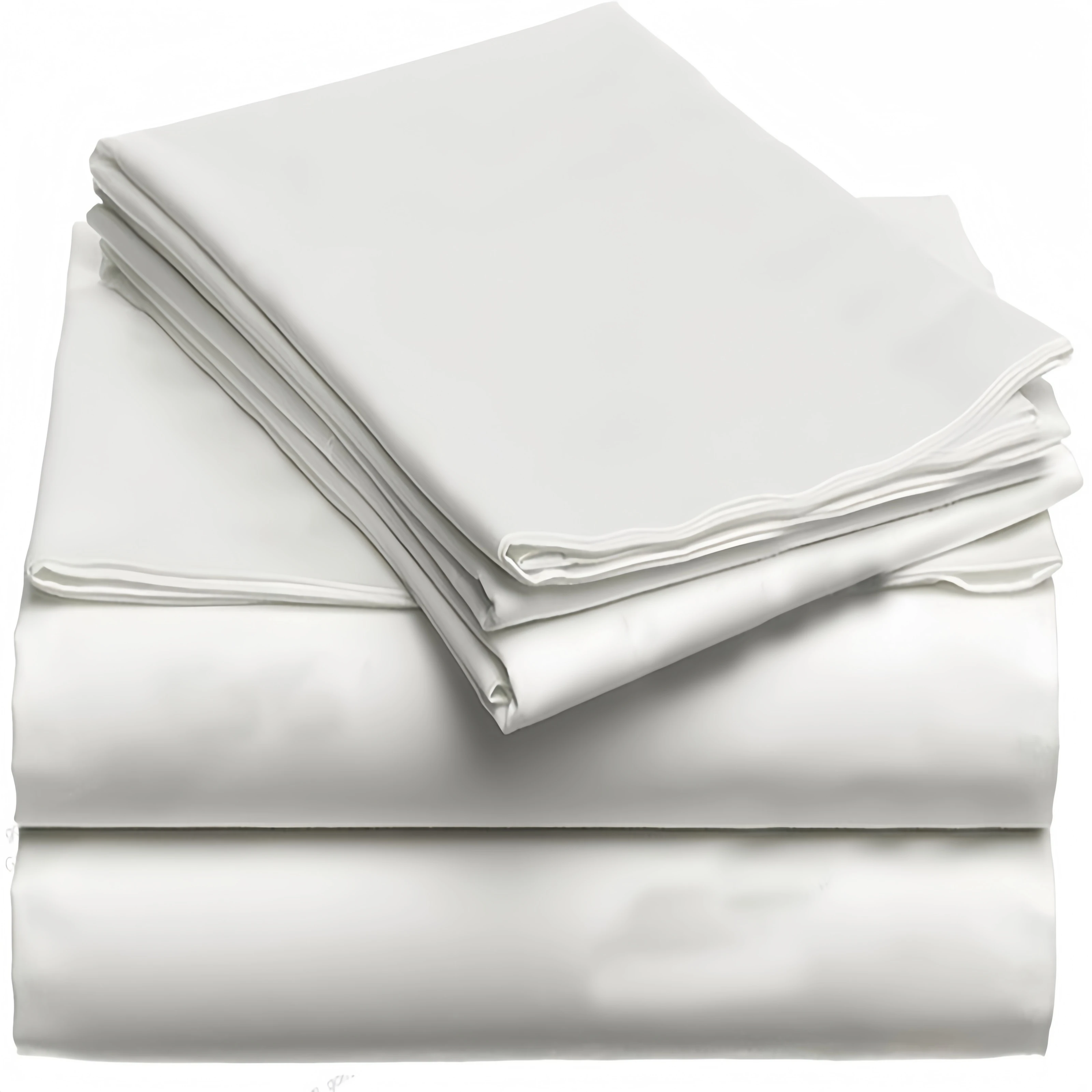 All UK Size,  Fitted Flat Sheet Duvet Cover Pillowcases ,1000 TC 100% Egyptian Cotton, Pure White Silvery Colors, Customize