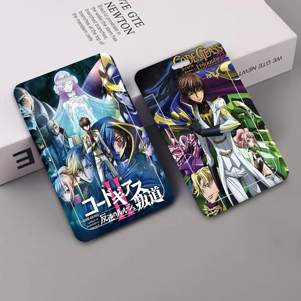 

Классический держатель для бейджей в стиле аниме Mecha G-Code Geass из ПВХ, чехол для ID-карт для работы, для медсестер, для ключей и кошелька