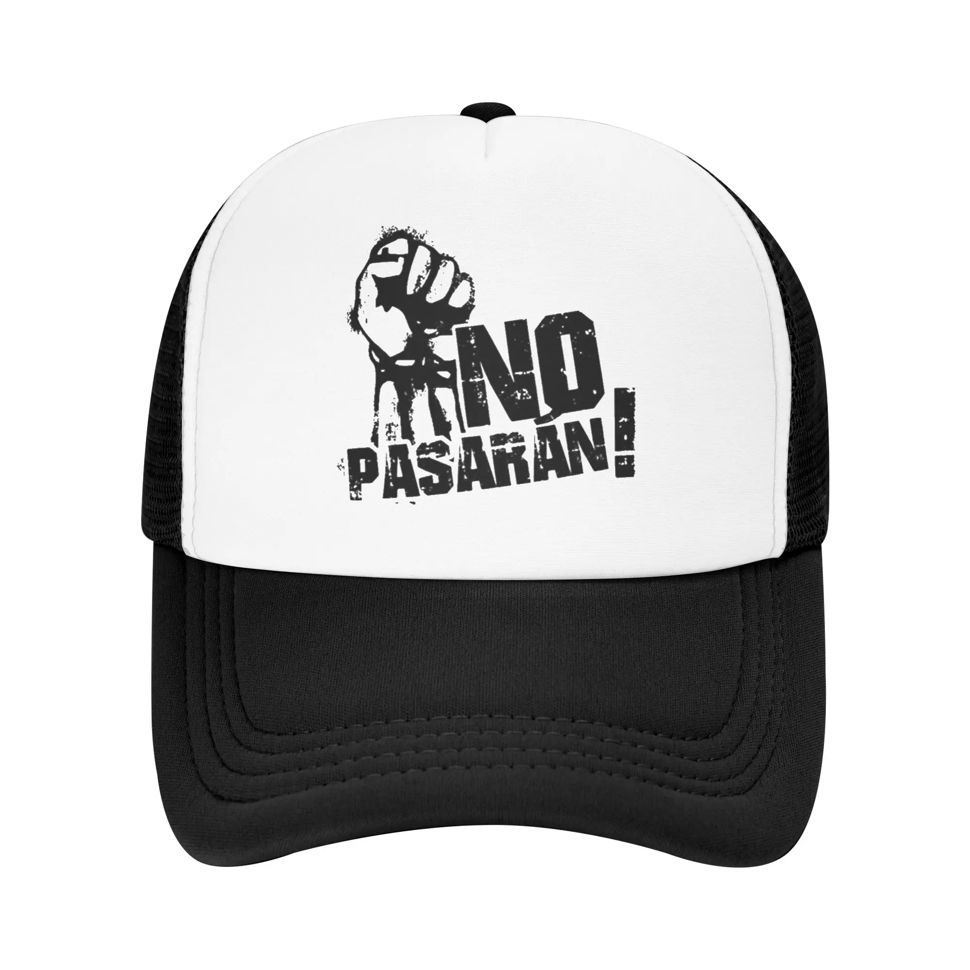 Revolution No Pasaran Mesh Baseball Cap Adult Sport Sun Caps  Hats Adjustable Polyester Golf Hats Summer Trucker Caps