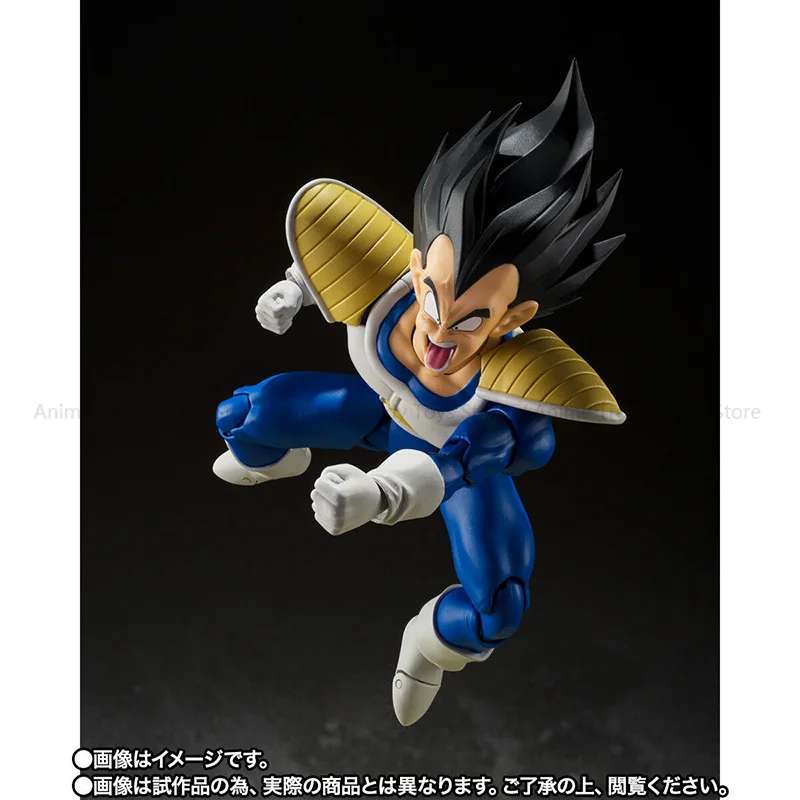 En Stock Bandai Anime figura de acción Dragon Ball Z SHF Super Saiyan Prince Vegeta IV 24000 potencia modelo terminado juguete para regalo