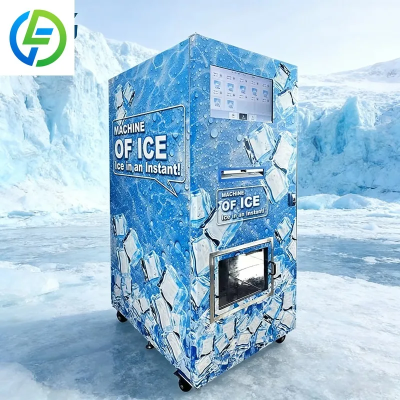 Foodline Commercial Self‑service Ice Water Vending Machine All‑in‑one Ice Cube Dispenser For Logistics Park