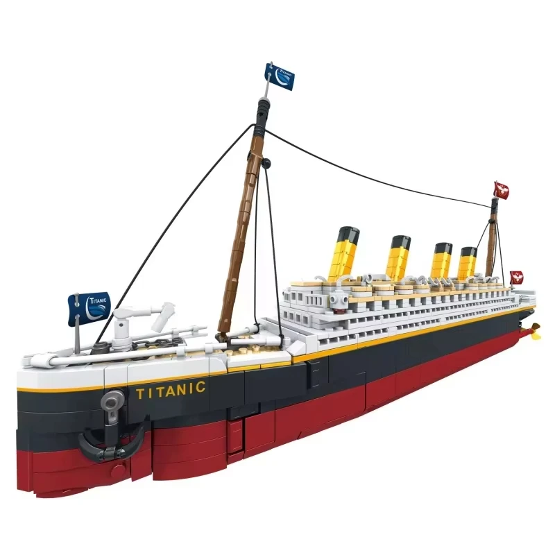 Nieuwe grootschalige Titanic creatieve modelbouwset voor volwassenen, uitdagende gigantische Titanic cruiseschip modelbouw speelgoed voor kinderen - afbeelding 2