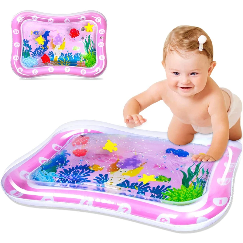 Baby Water Mat Inflatable Water Carpet Toddler Play Cushion Crawling Water Pad PVC Kids Early Education Activity Toys Gift