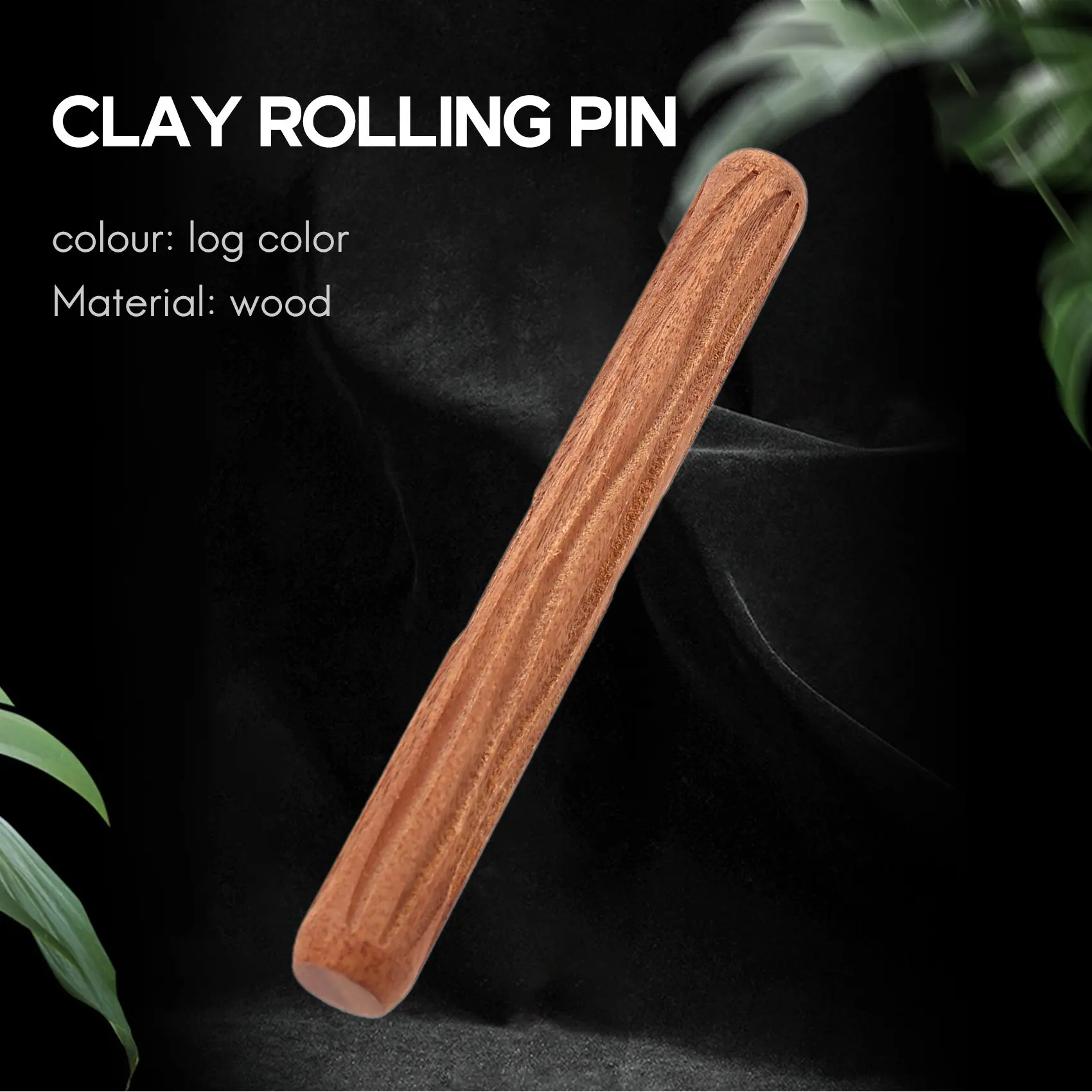 Pottery Tools2Pcs Clay Modeling Pattern RollersCobblestone Wood Grain Pattern Clay Rolling Pin Textured Hand