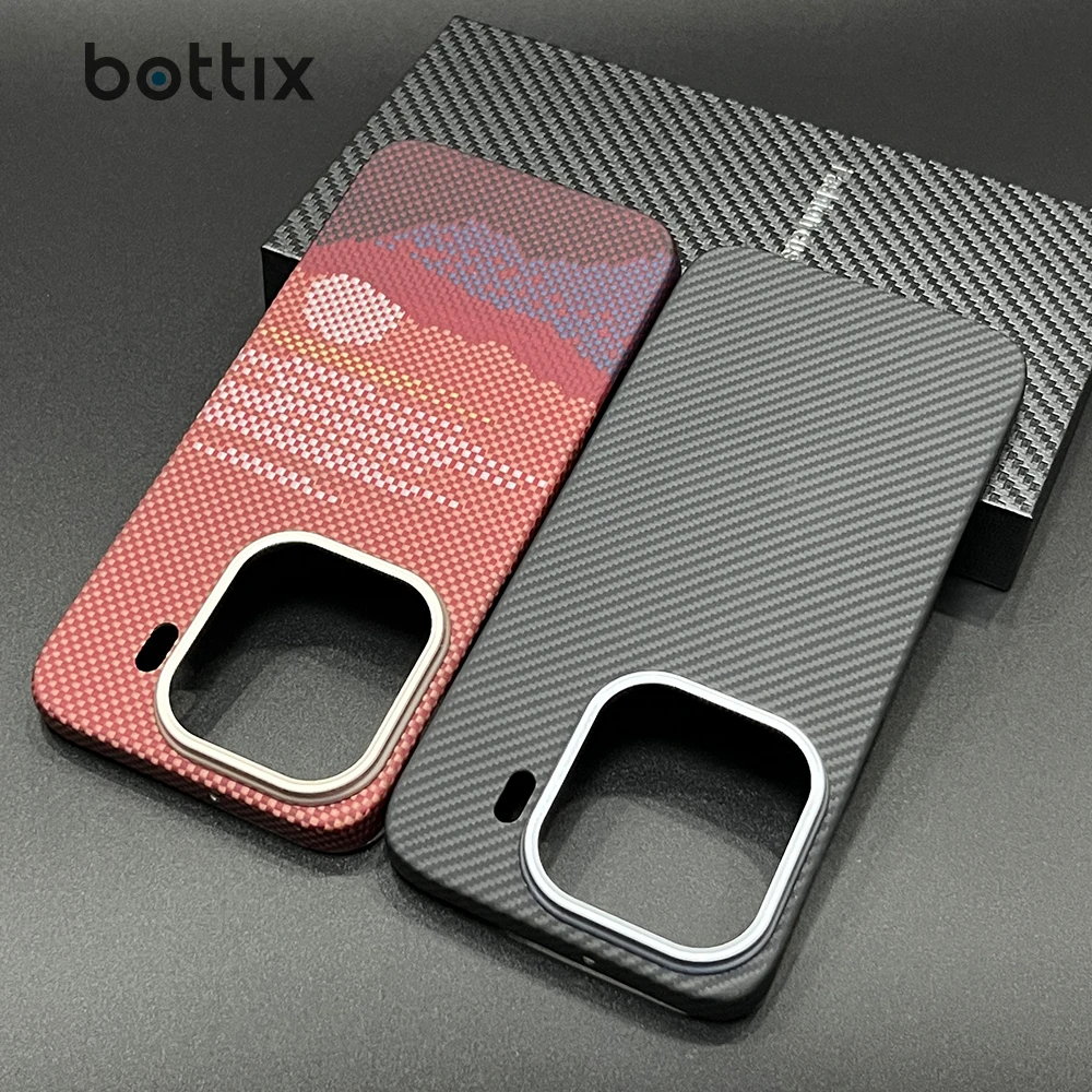

bottix Carbon Fiber Case For Oppo Find X9 Pro Magnetic Cover X9 Anti-Scratch Hard Aramid Shockproof Shell Skin Funda Coque