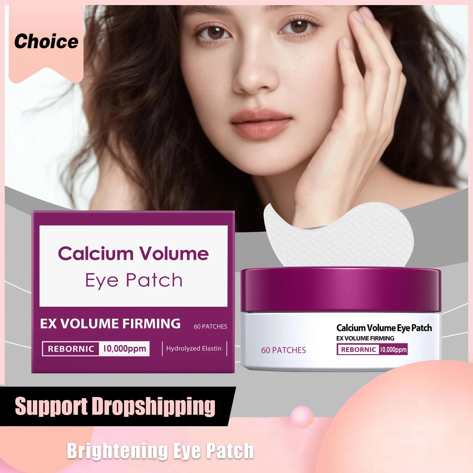 

Hyaluronic Acid Firm Eye Patches Reduce Edema Relieve Eye Bags Remove Fine Lines Increase Skin Elasticity Moisturizing Eye Mask