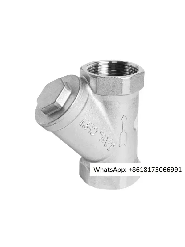 304 stainless steel internal thread Y-shaped filter thread pipeline filter screen valve 4 points 6 points DN15 20 25 50