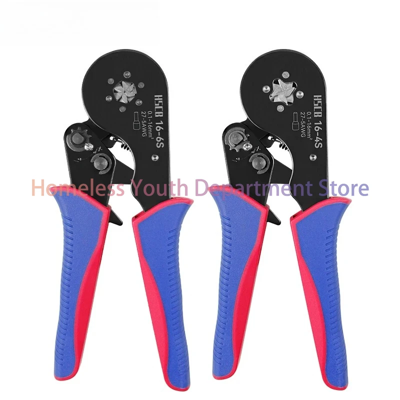 Tubular Terminal Crimping Pliers HSC8 16-4S 16-6S 16mm² Crimper Tools Wire Connector Ferrule Household Electrical Clamp Tool