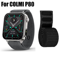 For COLMI P80 Strap Smart Watch Band Hook&Look Nylon Belt Sports Women Men