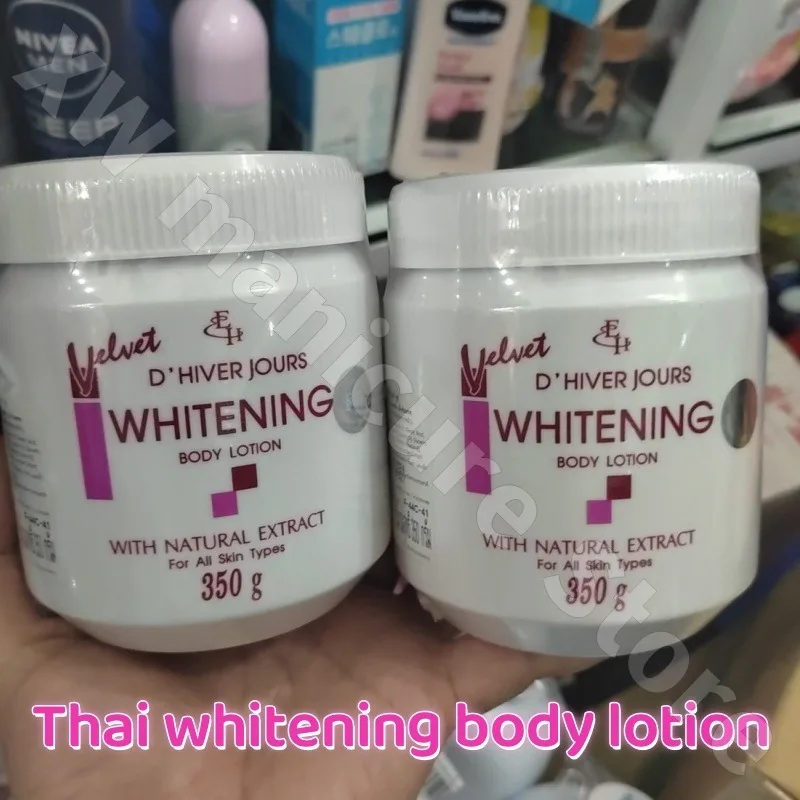 

Thai Body Lotion Hydrating Moisturizing Brightening Skin Tone Refreshing Non-Sticking Improvement Dark Body Care Cream 350g
