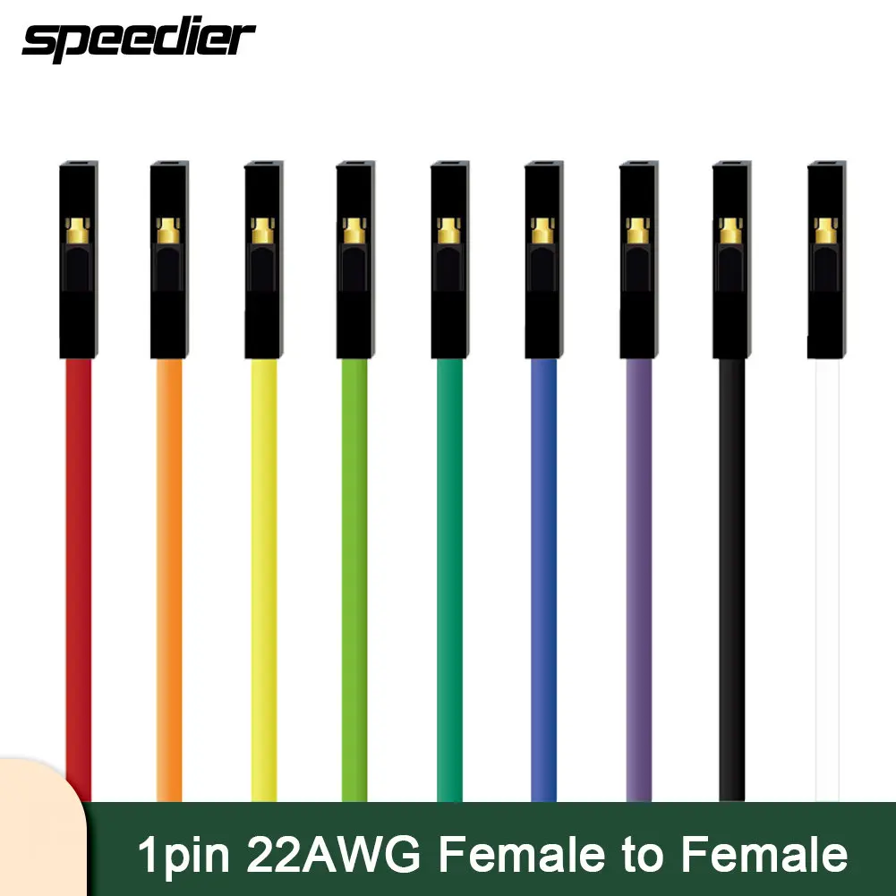 

Customized Super Soft Silicone DuPont Wire Super Soft 22AWG Multi-Color 1pin Female to Female 2.54