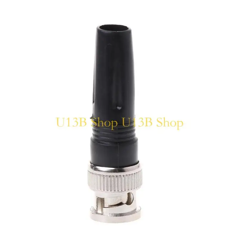 U13B BNC Male Plug No Solder Zinc Alloy BNC Male Connector For Repair