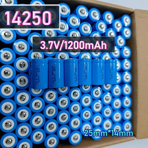 14250 3.7V Lithium Battery CR2 1200mAh for Flashlight Cordless phones Smoke alarm Infrared laser sight Walkmans Laptop Toy