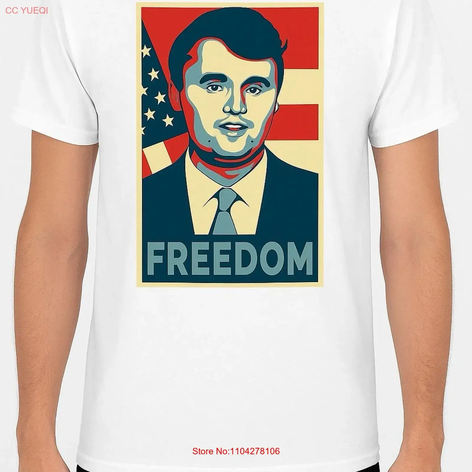 Charlie Kirk Freedom Turning Point T shirt RIP vintage Washed streetwear Slightly Soft Comfortable homme Unisex Breathable