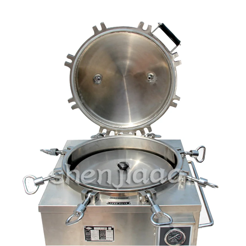 หม้อนึ่งฆ่าเชื้อไอน้ำอัตโนมัติแนวตั้งหน้าจอดิจิตอลหม้อนึ่งความดันสูง LS-35LD 2500W 1ชิ้น