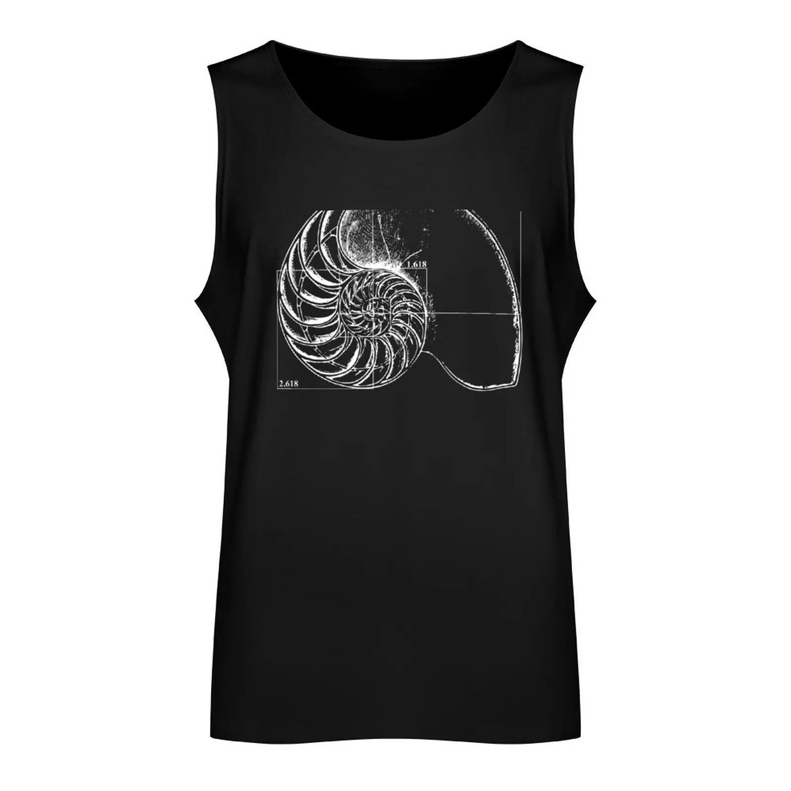 Fibonacci on a nautilus shell Tank Top clothing men man sexy?costume Male clothes Men's t shirt