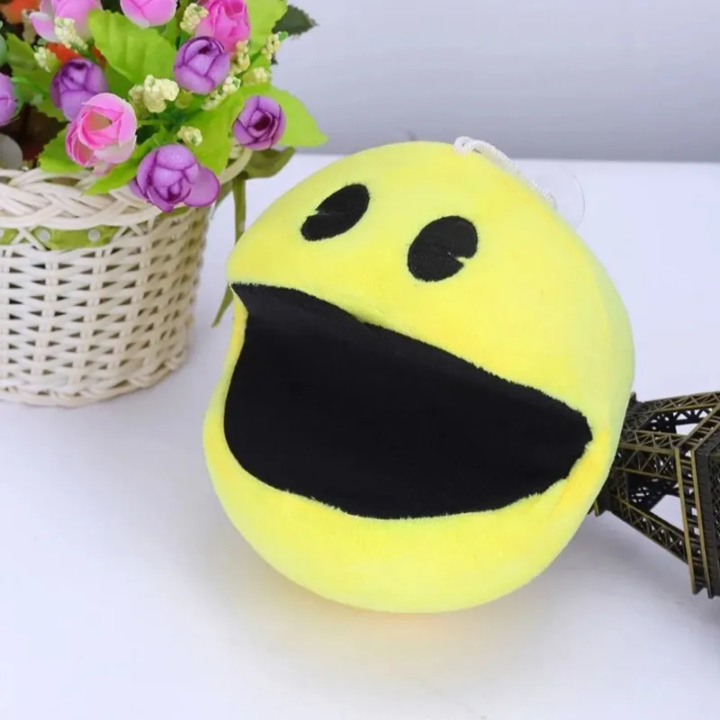 15cm pacman juguetes de peluche lindo suave relleno decoración de la habitación del hogar muñecas para niños cumpleaños regalo de Navidad