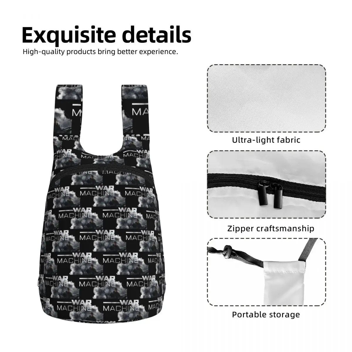 War Machine Student Backpack School Bag Hiking Travel Daypack for Men Women Storage Bookbag Shoulder Bags
