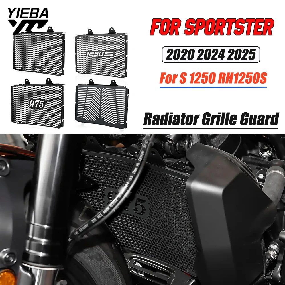

FOR Sportster S 1250 RH1250S 2020~2024 2025 RH975 Nightster /Special 975 Motocycle Radiator Grille Cover Water Tank Guard