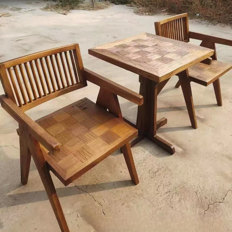 

Elm Dining Table Bistro Bar Cafe Dining Table B & B Hotel Noodle House Combination