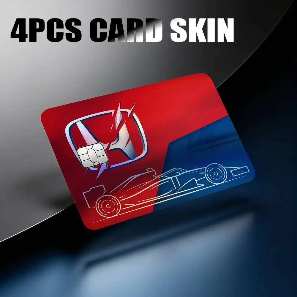 MOTO HONDA RANCING Laser Reflective Card Skin Sticker For Debit Credit Card