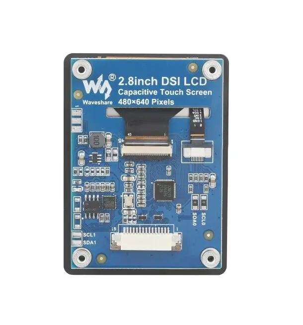 Waveshare 2.8inch DSI LCD,2.8inch Capacitive Touch Display for Raspberry Pi, 480×640, DSI, IPS, Optical Bonding Screen,LCD