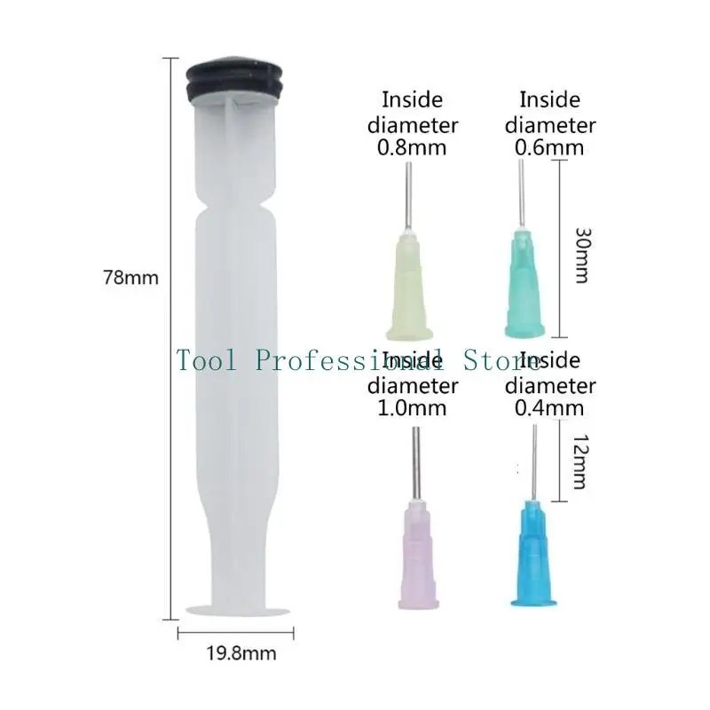 57QF 2PCS Hàn nhựa dán công cụ đẩy đùn với 4 đầu kim cải thiện tốc độ hàn và độ chính xác