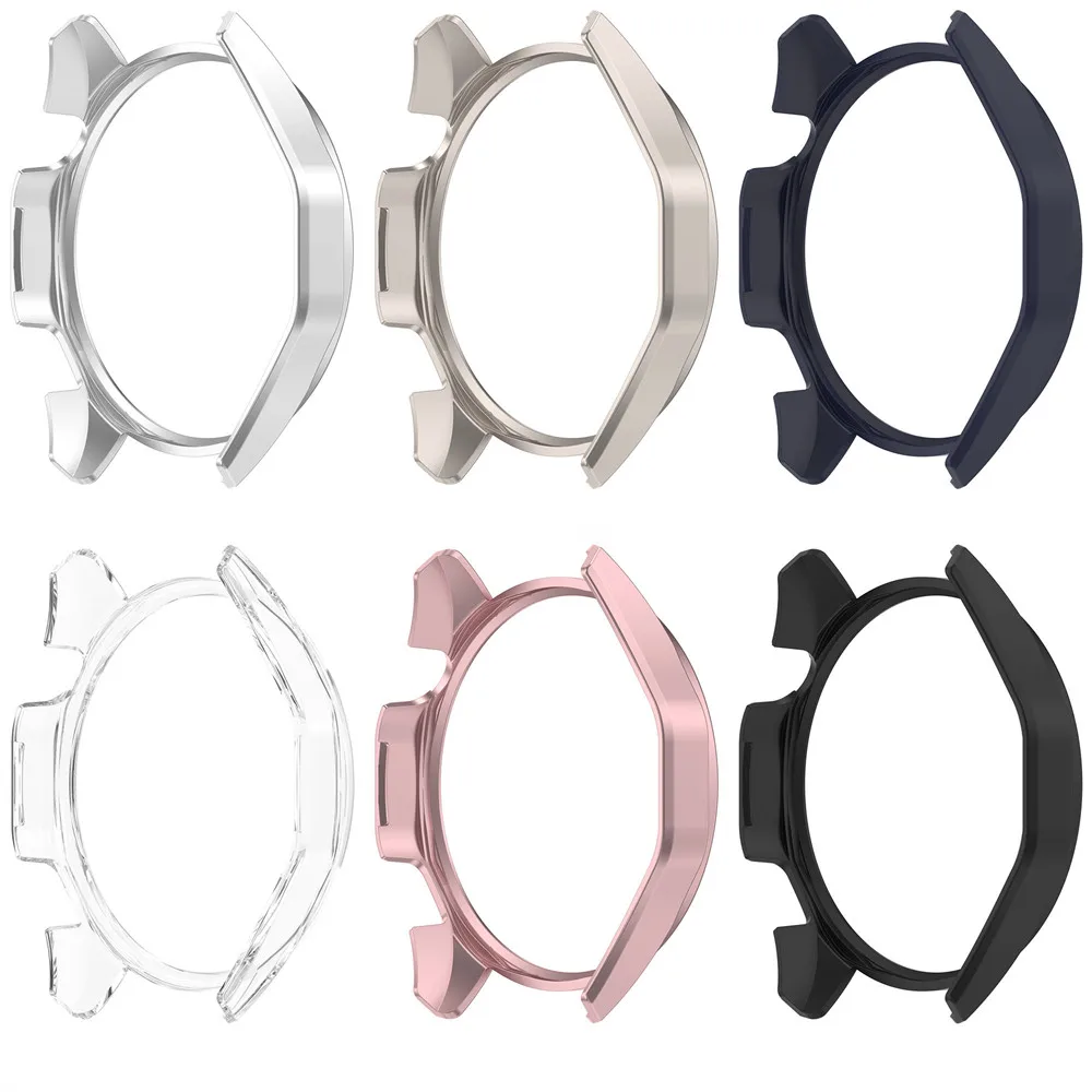 화웨이 시계 GT5 스포츠 보호 쉘 프레임 용 케이스 커버 고품질 하프 팩 PC 중공 슬림 스마트 시계 액세서리