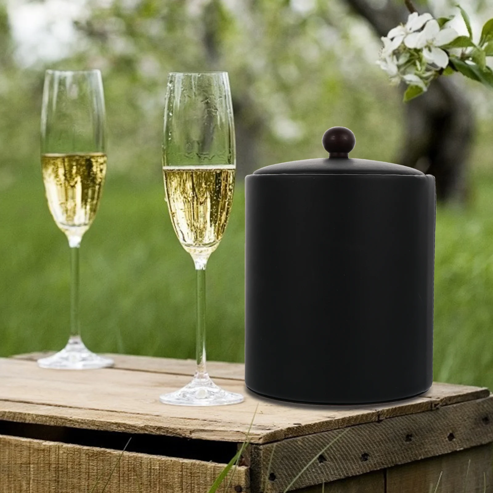 Golden Stainless Steel Ice Bucket Cooling Sturdy Bar Beverage Party Storage Drink Tools Wine Glass Can Cooler Container