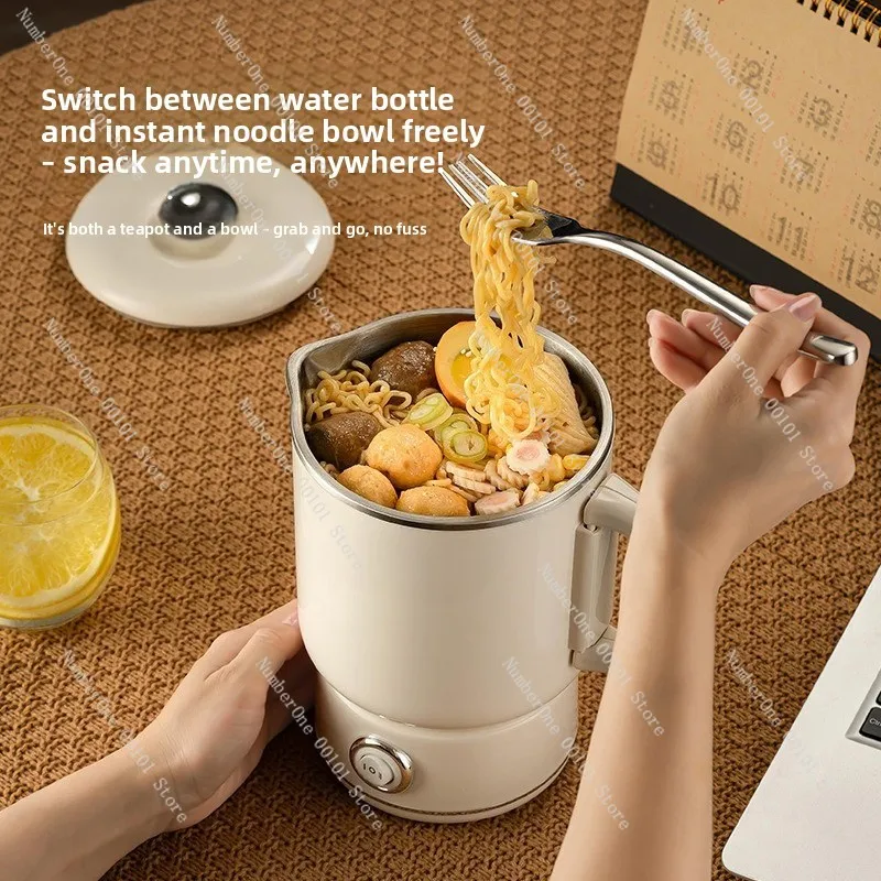 Portable Travel Electric Kettle 304 Stainless Steel Tea Health Pot for Household Business Trip