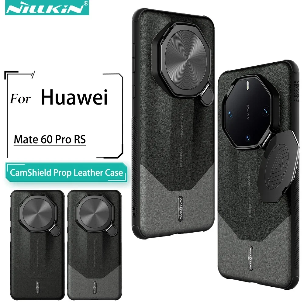 

Nillkin for Huawei Mate 60 RS Case Camshield Prop Leather Cover Camera Stand Case for Huawei Mate 60 RS Privacy Lens Case