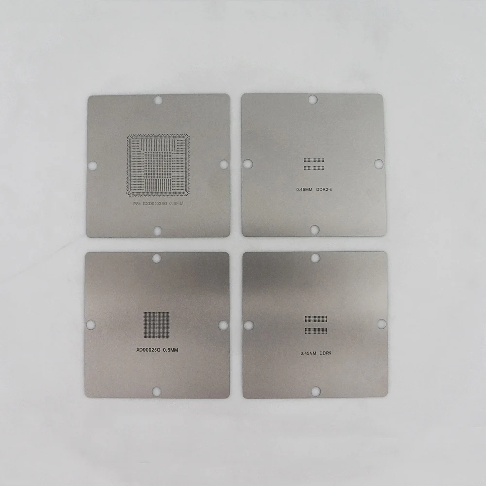 6pcs/lot 90mm PS4 Stencil Suitable BGA Soldering Rework Station Use Reballing Stencils Tools