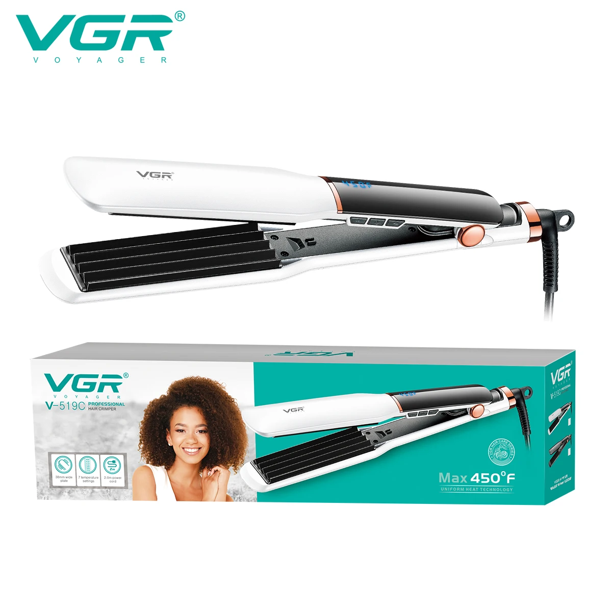 

Выпрямитель для волос VGR, сушилка с керамическим покрытием, щипцы для завивки волос, светодиодные электрические щетки для волос, сушилка и щетка для выпрямления 47