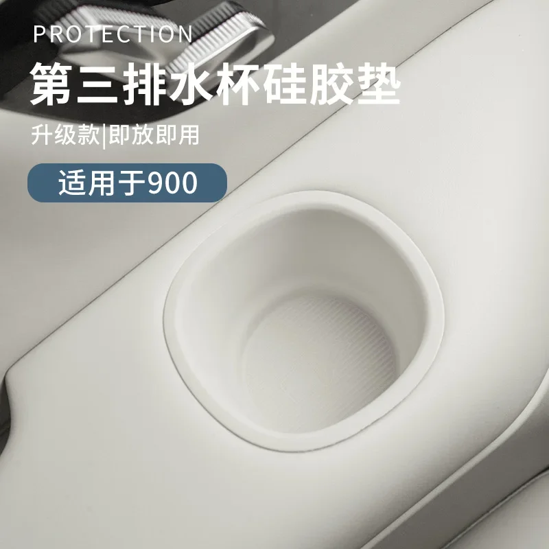 

For Lynk&Co 900 Third Row Water Cup Silicone Storage Box Organize Waterproof Car Interior Modified Accessories