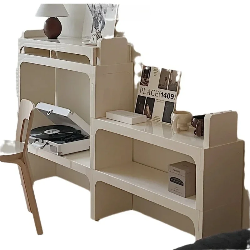 Medieval bookshelf Free combination bookcase Nordic Internet celebrity ins home multi-layer storage shelf Floor display shelf