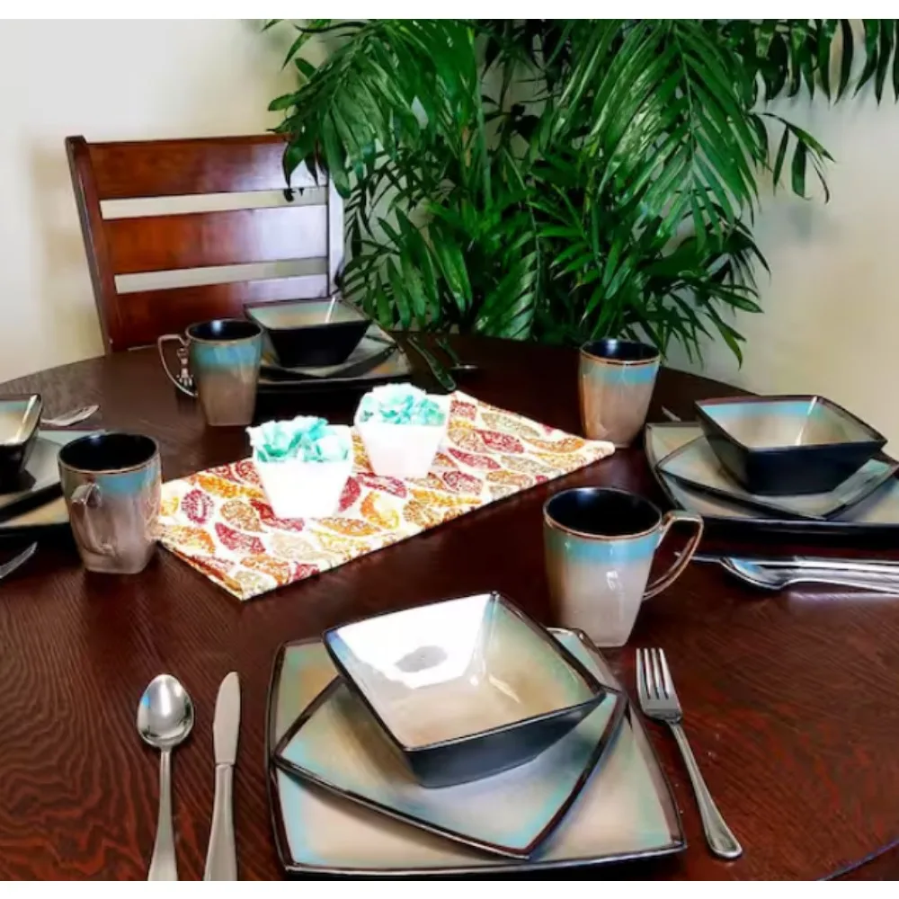 

Tequesta 16-Piece Casual Tan Stoneware Dinnerware Set (Service for 4)